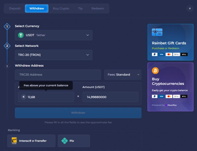 rainbet withdrawal page rainbet withdrawal page